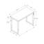 Bureau d'ordinateur, bureau personnel, debout, réglable, L 48 po, travail, ordinateur portable, stratifié noyer, métal noir, contemporain