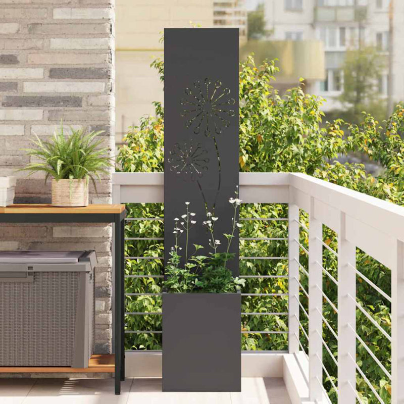 Planter Box, 140cm H x 32cm W x 32cm D, Black