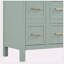 [Cabinet seulement] Meuble-lavabo vert clair de 36 po (lavabo non inclus)