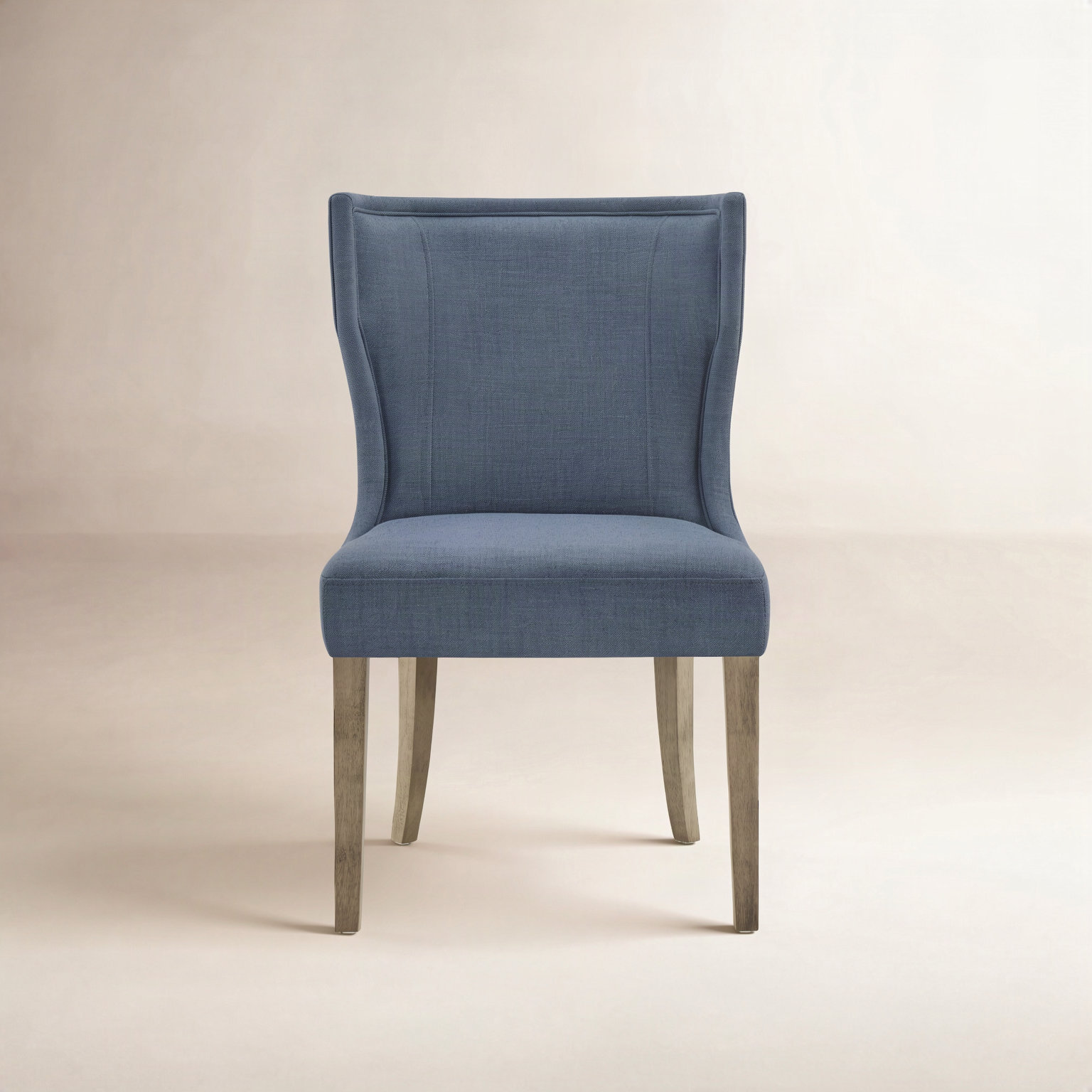 Willow Linen Dining Chair, Effie Indigo