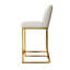 Ensemble de 2 chaises de bar de style moderne avec une conception simple, des tabourets hauts confortables au design créatif et des chaises de salle à manger flexibles convenant aux bars, aux restaurants ou aux comptoirs de cuisine-820085133