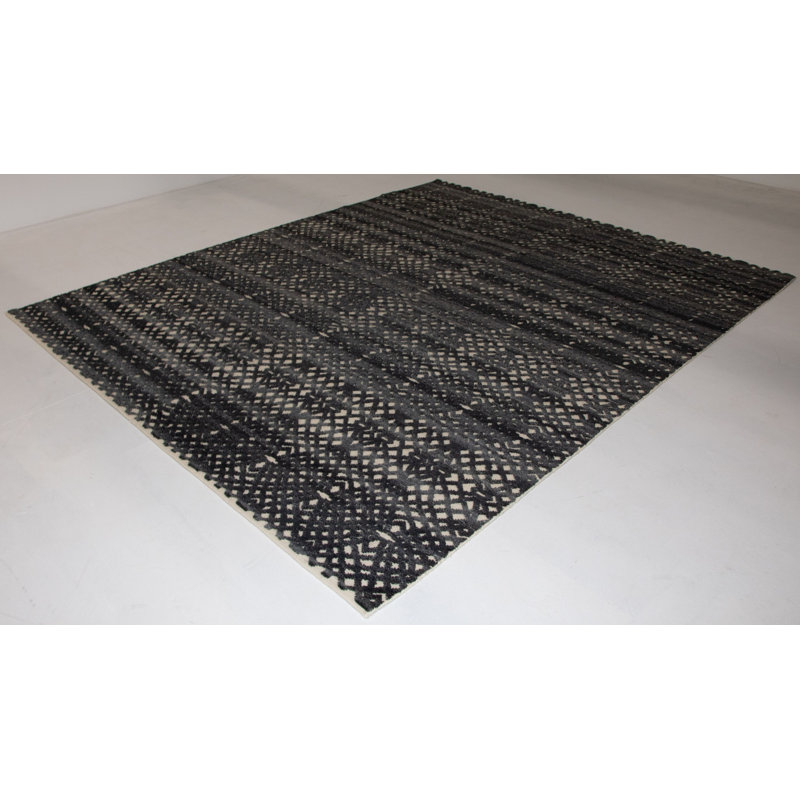 Hand Knotted Geometric Rug