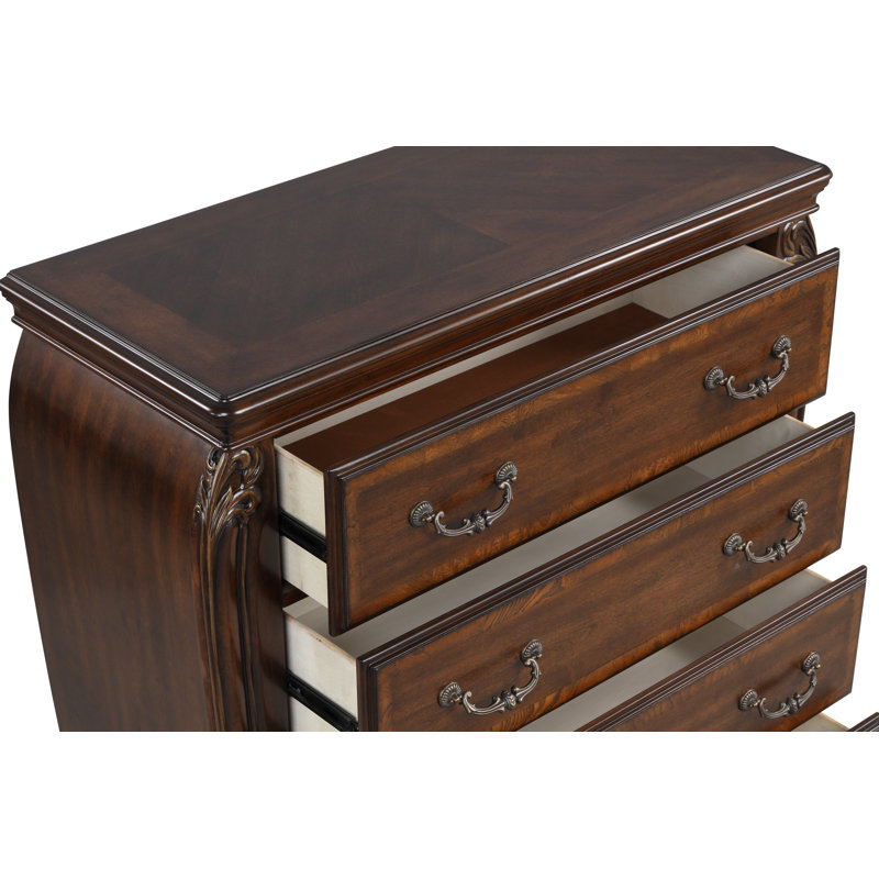 Cambria Hills Wood 5-Drawer Chest, Brown