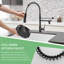 LED Kitchen Faucet With Pull Down Sprayer, Single Handle Single Lever Kitchen Sink Faucet