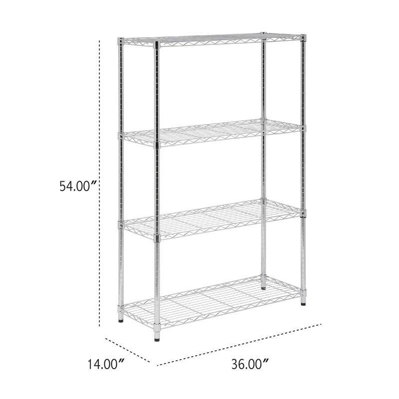 Étagère de coin pliable à 4 niveaux, Noir, 4 niveaux