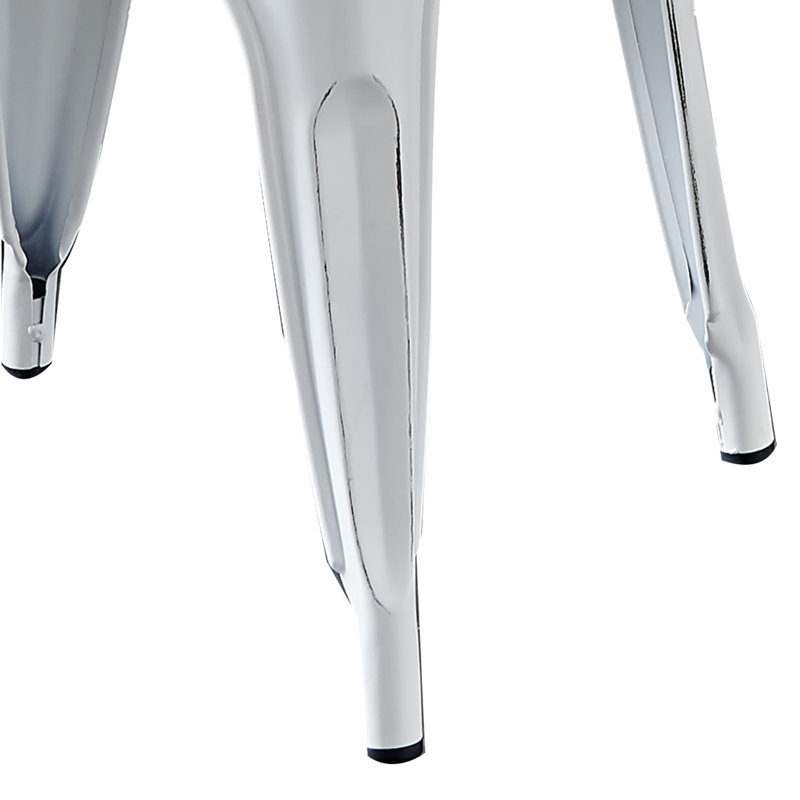 Guilherme 33'' H Stacking Side Chair, Silver, 2