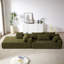 Ensemble de canapé modulaire rembourré en chenille Modern, ensemble de canapé modulaire modulaire en L de 108 po avec 6 coussins, canapé-lit combiné gratuit pour le salon, la chambre à coucher (méridienne gauche)-2028676334