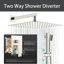 10 Inch High Pressure Shower Heads And Handheld Spray Combo Set-120263484