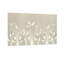 Plantes et fleurs, silhouette d'herbe blanche sur fond beige-2121664870