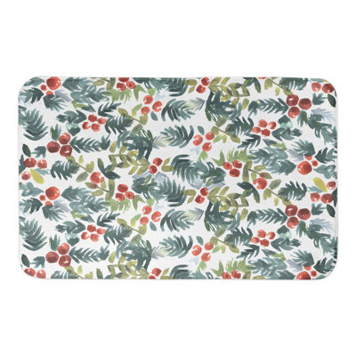 Tapis pour salle de bain aquarelle holly Williar