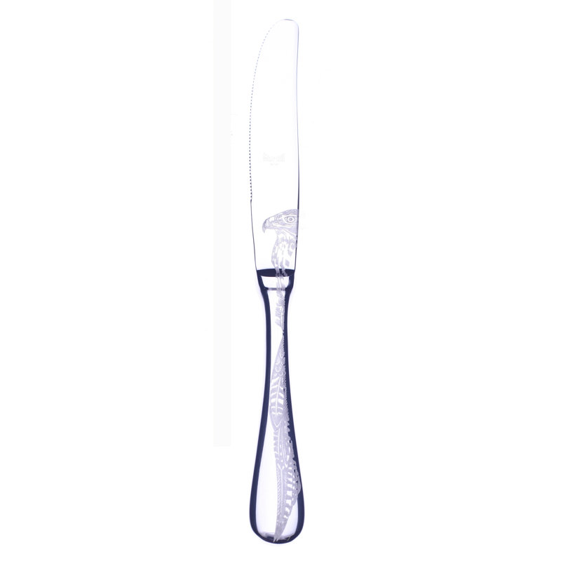 Caccia Stainless Steel Dessert Knife, Silver