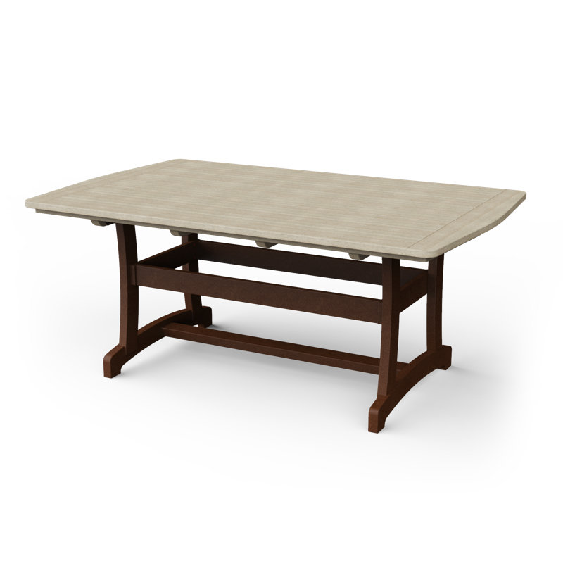 Table de salle à manger Stella, H 30 po x l 71,5 po x P 45 po, Bois de bouleau / brun Tudor