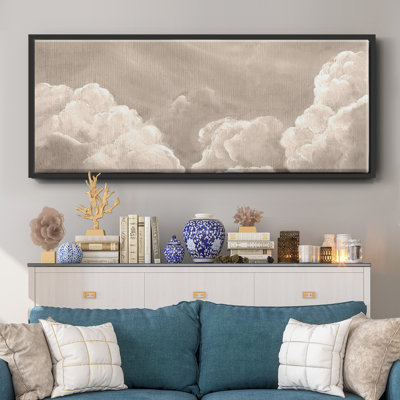 Painted Clouds II- Framed Canvas