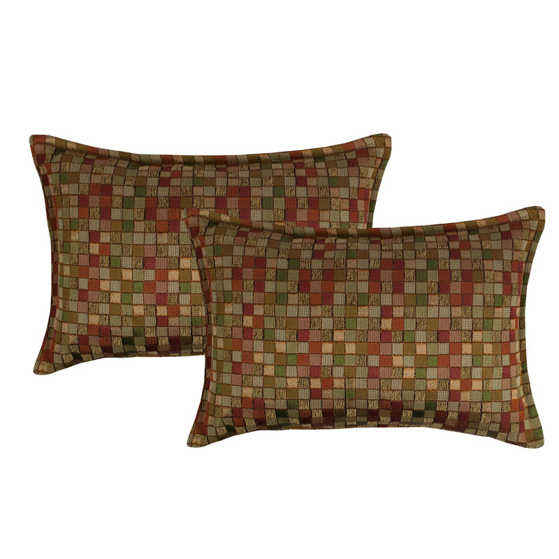 Tetris Geometric Throw Pillow