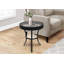 Table d'appoint, côté, bout, table de chevet, lampe, rond, salon, chambre à coucher, verre trempé, transitionnel