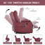 Fauteuil inclinable électrique 1 pièce 25,2 po x 35,63 po x 39,18 po Power Lift
