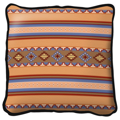 Geometric Cotton Reversible Pillow Cover