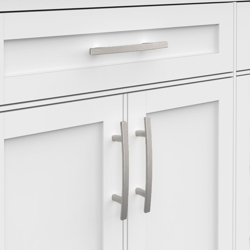 Poignée arche de tiroir et armoire Classic Collection, Nickel satiné, 3.75"
