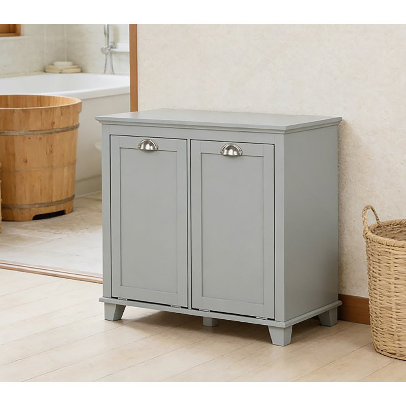 Armoire de rangement pour salle de bain, armoire à linge double inclinable, armoire de plancher pour salle de bain