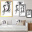 Black And White Glam Woman Portrait - Print on Canvas-363622202-363622203
