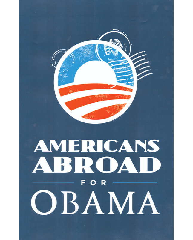 Affiche de la campagne Barack Obama, 18" H x 12" W