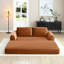 Canapé-lit pliant convertible 2-en-1, canapé-lit en velours côtelé avec 2 * coussins, canapé-lit modulaire sans dossier rembourré avec lit escamotable Futon, canapé-lit modulaire pliable pour le salon-1664841791