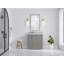 Boston 36 po X P 22 po D Meuble-lavabo décalé gauche en peau d'éléphant