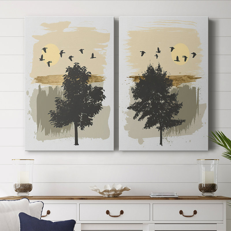 LeavingHome - Toile tendue avec châssis de qualité supérieure - Prêt à être accroché, 12" H x 16" W