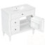 Meuble-lavabo avec lavabo, tiroir rabattable et tablette réglable-28418267