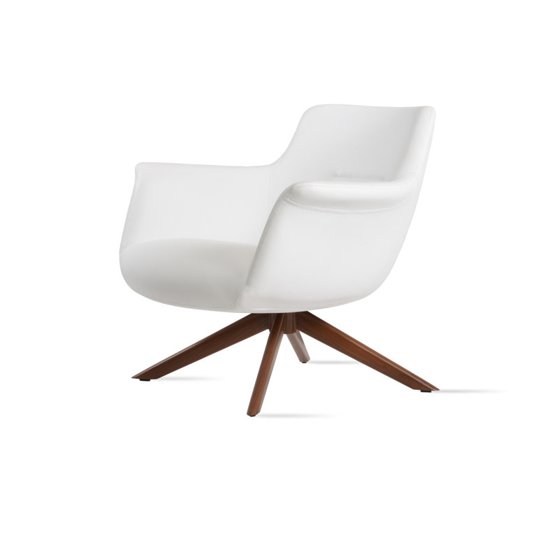 Méridienne Bottega Sword, Blanc, Noyer
