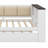 Wood Daybed With Storage Shelves, Upholstered Backrest,USB And Trundle-488028448