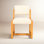 Voltaire 20'' H Linen Upholstered Beech Side Chair