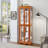 Lighted Glass Curio Display Cabinet-1866493524