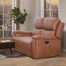 Ilkeston 61" Wide Vegan Leather Manual Reclining Loveseat Sofa, 2-Seater Recliner Couch with Cup Holders