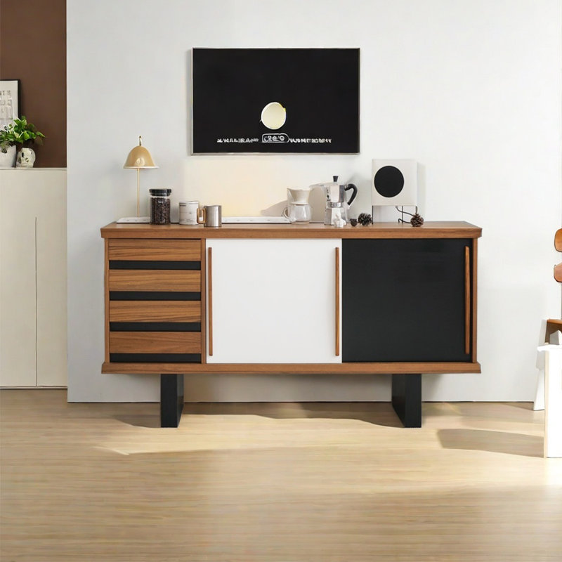 Nordic style modern multi-functional sideboard