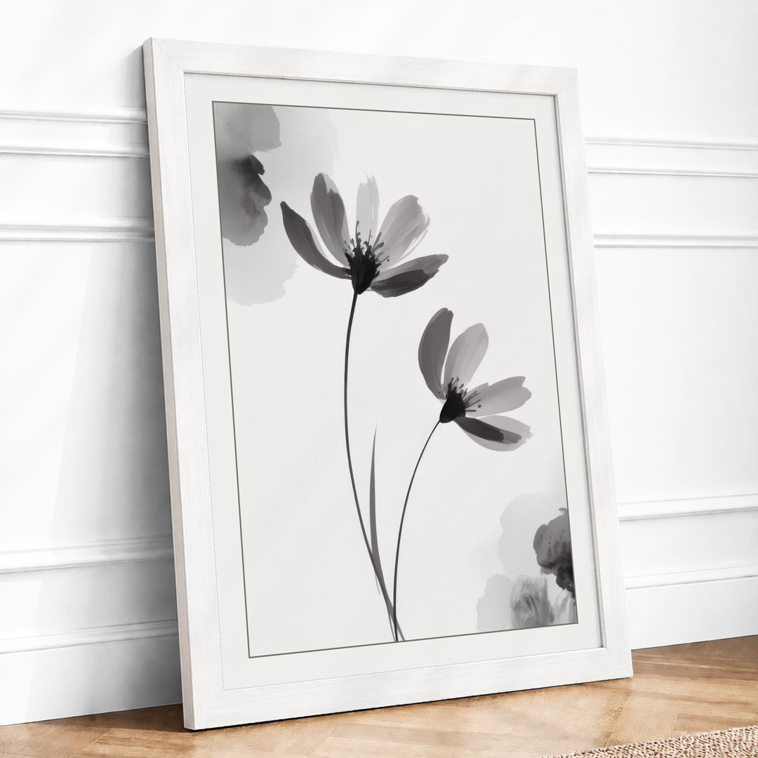 Delicate Blooms Botanical - Framed Print