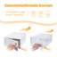 Boîte à chaussures pliable Waytrim, boîte de rangement pour chaussures empilable 6 transparentes et 9 blanches - bacs de rangement, boîte de 15, transparent / blanc-1866599864