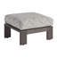 Mozambique Teak Outdoor Ottoman with Sunbrella Cushion