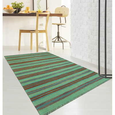 Piguerias One-of-a-Kind 3'4" X 6'3" 2022 Wool Area Rug Green