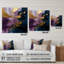 Mauve et bleu, réalités sur toile IV - peinture abstraite, art mural acrylique-811769519