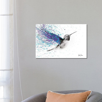 Hummingbird Garden 1 Piece Wrapped Canvas Painting