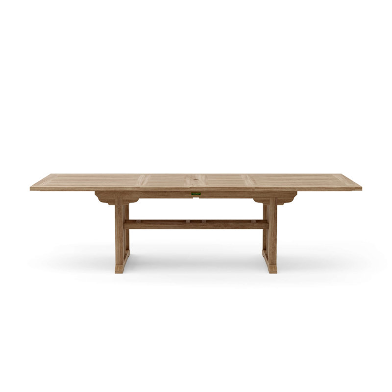 Sahara Outdoor Teak Dining Table, 74" - 106" L