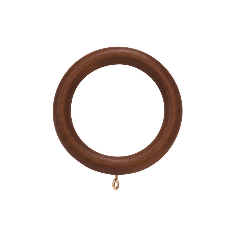 Wood Single Curtain Pole, 5 cm L x 200 cm W, Rosewood