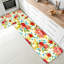 Ensemble de 2 tapis de cuisine Vintage Rose Mixed Floral Floral Cream