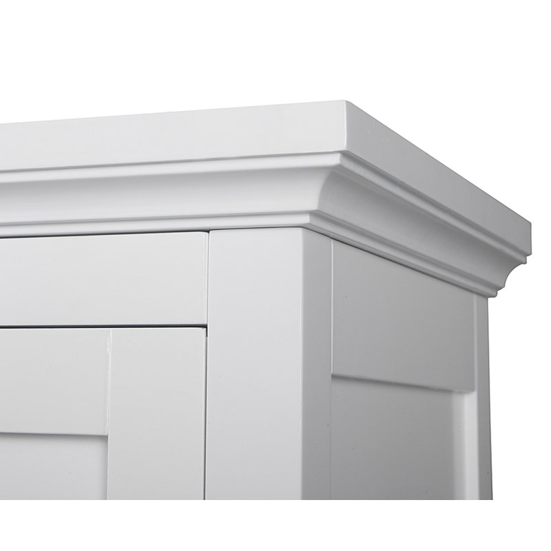 Armoire de rangement autoportante Zal, Blanc