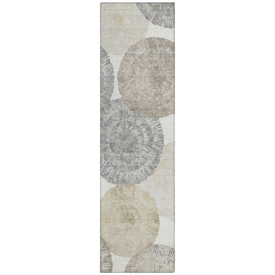 Machine Washable Indoor/Outdoor Adalaide ACN2351 Abstract Rug