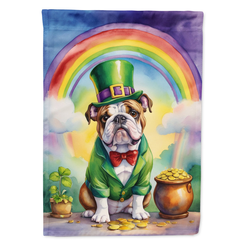 Drapeau de jardin double face en polyester H 15,5 po x l 11,25 po St Patrick's Day