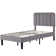 Auxter Upholstered Platform Bed Frame with Adjustable Headboard No Box Spring Needed