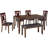 Leger 6 - Person Four Leg Dining Set