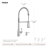 Moen Essie Pre-Rinse Spring Pull Down Single Handle Kitchen Faucet with Power Clean Technology and Soap Dispenser-81271687
